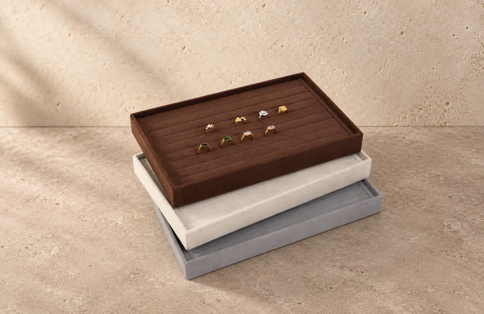Ring presentation tray jewelry display, GC CRAFTS