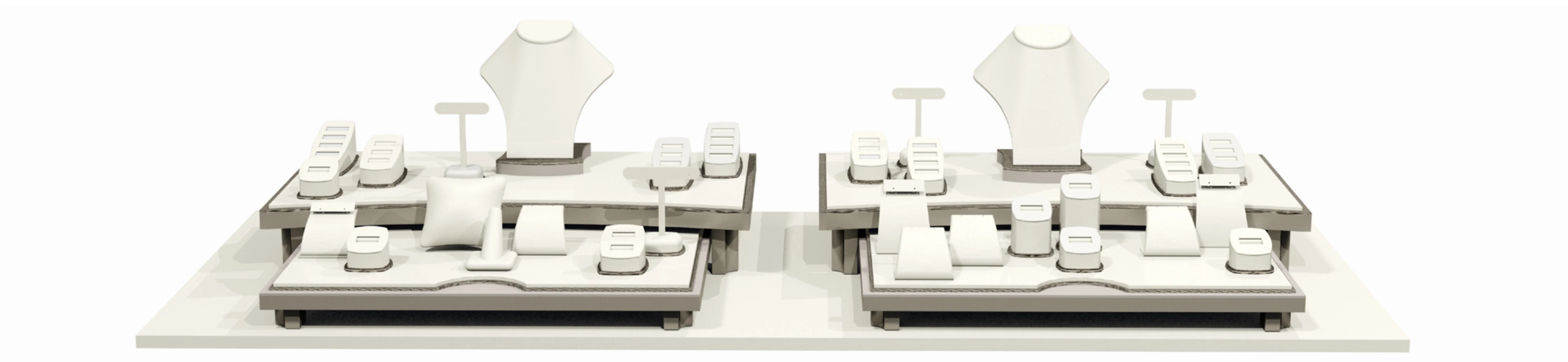 1200 Series countertop showcase arrangement