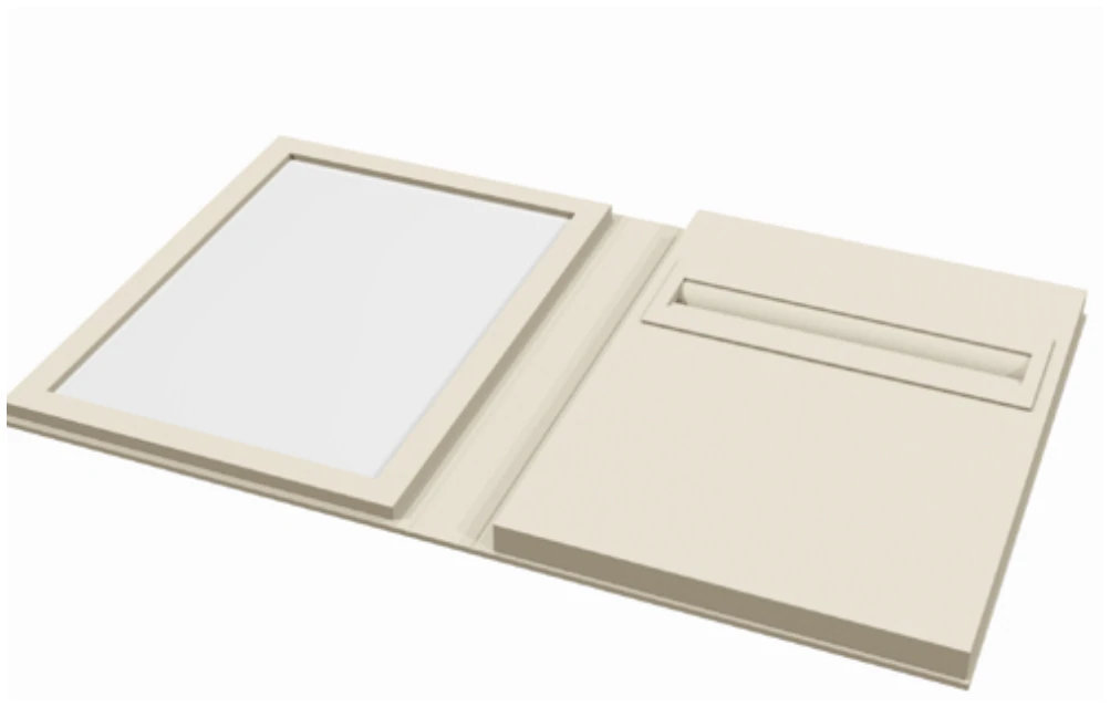 Counter folder w-ring slot & mirror model 59581