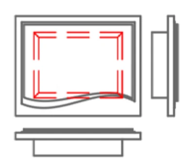 Riser with wave accent and floater — model CSPLT259B