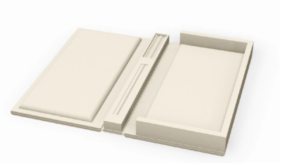 Counter folder w-plain pads, ring slot and loose stone holder model CUSCP011