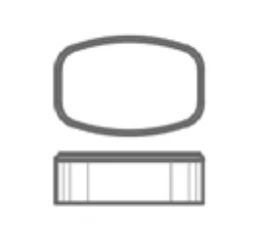 Riser with accent — model FKPLT64A