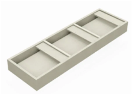 3 pair flap earring 'E' tray — model MD30E3FE