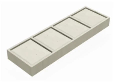 4 pair stud earring 'E' tray — model MD30E4SE