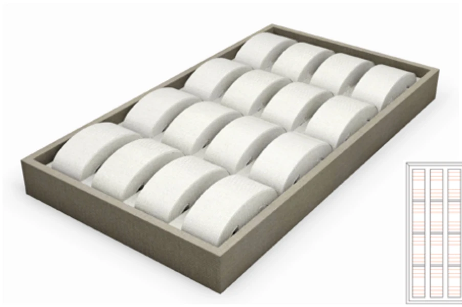 16 watch tray with collars — model QSUVW1