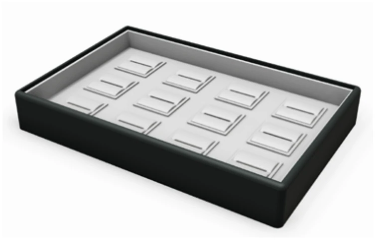 12 ring tray, narrow slots — model ST12RCN