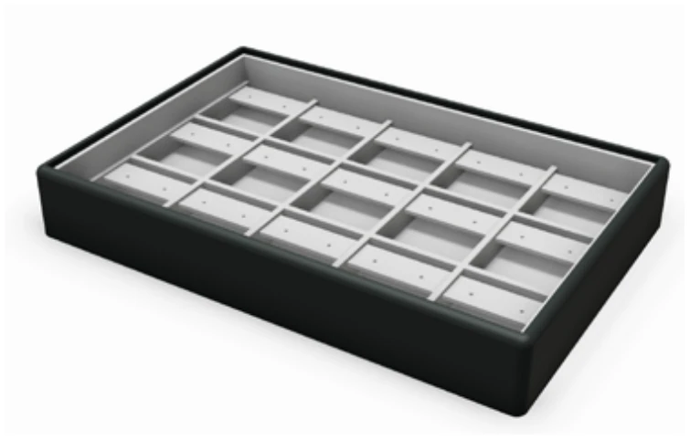 15 pair flap earring tray — model ST15FE
